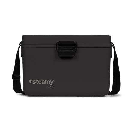 Steamy Classy 12 (12 Liter) Koelbox Zwart + 2x koelelement Small met flinke korting