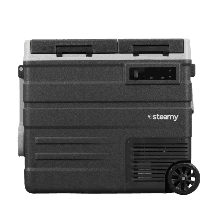 Steamy-E Dual Zone Roller Elektrische Compressor Koelbox Op Wielen (57 liter)