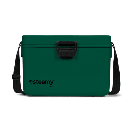 Steamy Classy 12 (12 Liter) Koelbox Pine Green + 2x koelelement Small met flinke korting