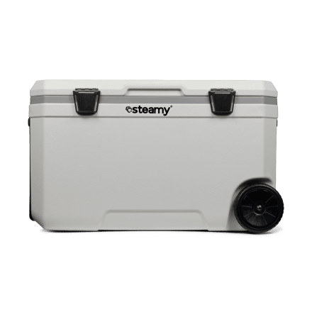 Steamy Marine 70 (70 Liter) Koelbox op Wielen Wit