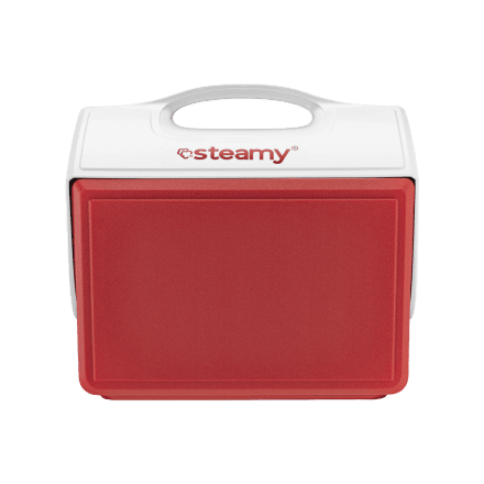 Steamy Sport 15 (15 Liter) Koelbox Rood + 1x koelmat (88 cubes) met flinke korting