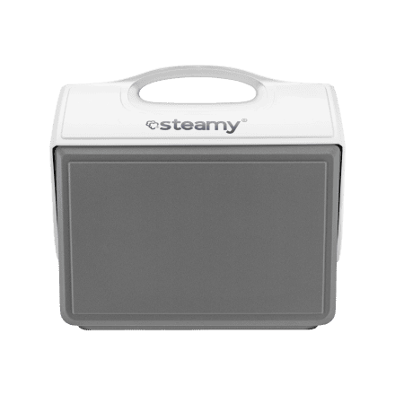 Steamy Sport 15 (15 Liter) Koelbox Grijs + 1x koelmat (88 cubes) met flinke korting