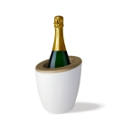Demi Mix Champagnekoeler / Wijnkoeler Wit & Goud